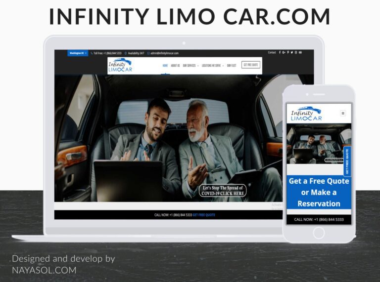 Infinity Limo Car website project