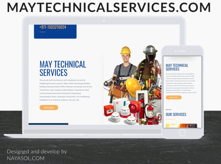 May Technical Services website project