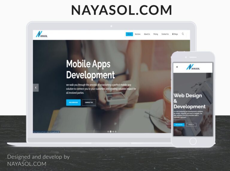 Nayasol website project