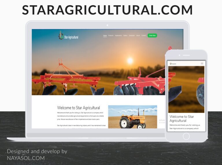 Star Agricultural website project