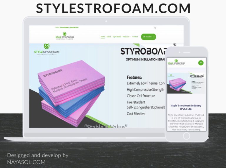Style Styrofoam website project