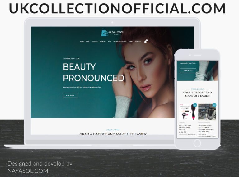 UK Collection website project
