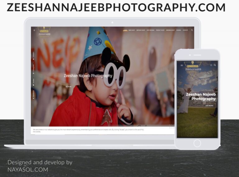 Zeeshan Najeeb Photography website project